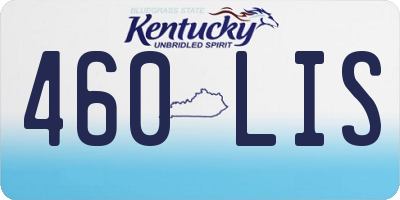KY license plate 460LIS
