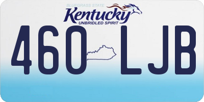KY license plate 460LJB