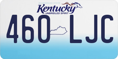 KY license plate 460LJC