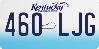 KY license plate 460LJG