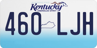 KY license plate 460LJH