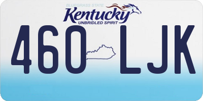 KY license plate 460LJK