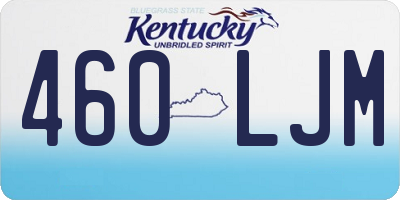 KY license plate 460LJM