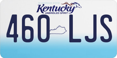 KY license plate 460LJS