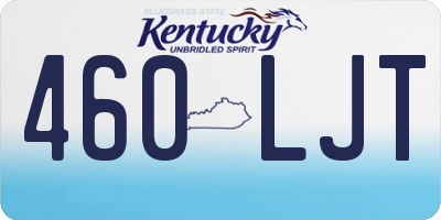 KY license plate 460LJT