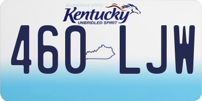 KY license plate 460LJW