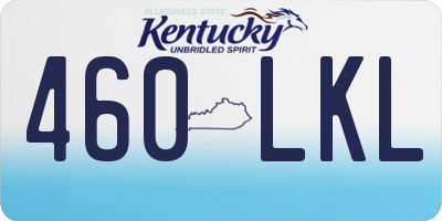 KY license plate 460LKL