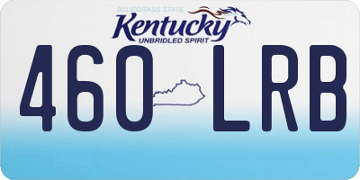 KY license plate 460LRB
