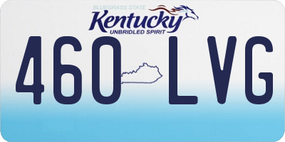 KY license plate 460LVG