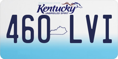KY license plate 460LVI