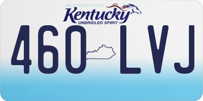 KY license plate 460LVJ