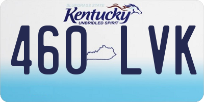 KY license plate 460LVK