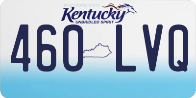 KY license plate 460LVQ