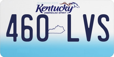 KY license plate 460LVS