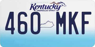 KY license plate 460MKF