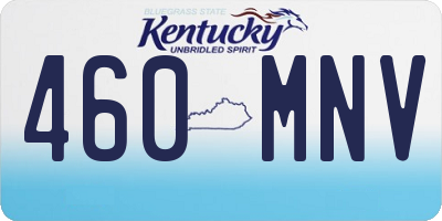 KY license plate 460MNV