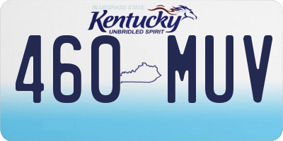 KY license plate 460MUV