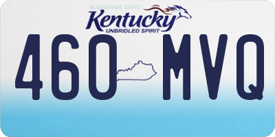 KY license plate 460MVQ
