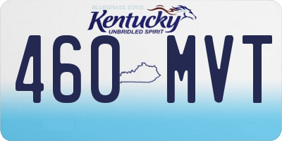 KY license plate 460MVT