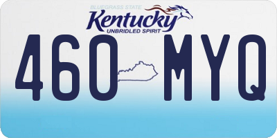 KY license plate 460MYQ