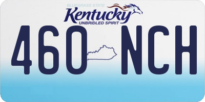 KY license plate 460NCH