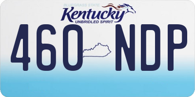 KY license plate 460NDP