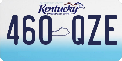 KY license plate 460QZE