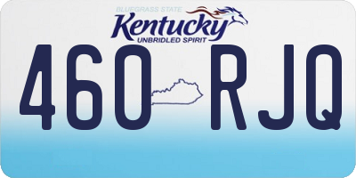 KY license plate 460RJQ