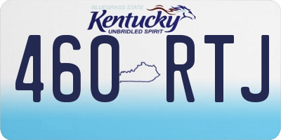 KY license plate 460RTJ