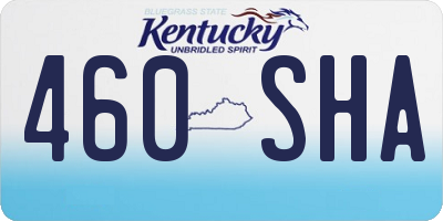 KY license plate 460SHA