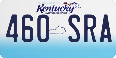 KY license plate 460SRA