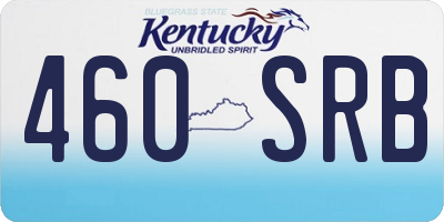 KY license plate 460SRB