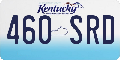 KY license plate 460SRD