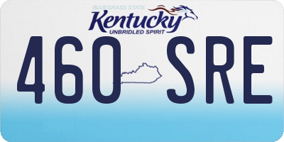 KY license plate 460SRE