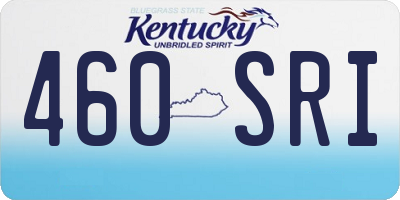 KY license plate 460SRI