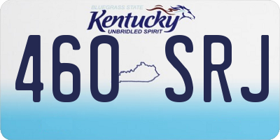 KY license plate 460SRJ