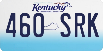 KY license plate 460SRK