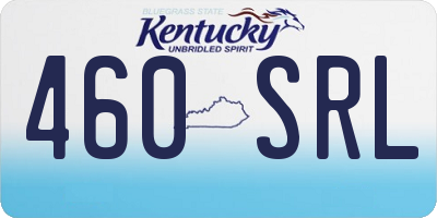 KY license plate 460SRL