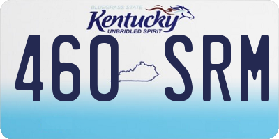 KY license plate 460SRM