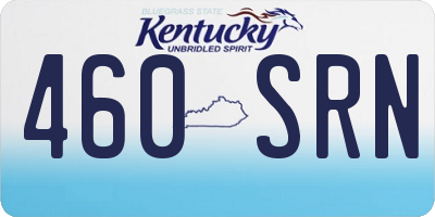 KY license plate 460SRN