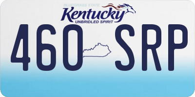 KY license plate 460SRP