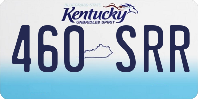 KY license plate 460SRR