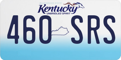 KY license plate 460SRS