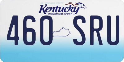 KY license plate 460SRU