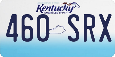 KY license plate 460SRX