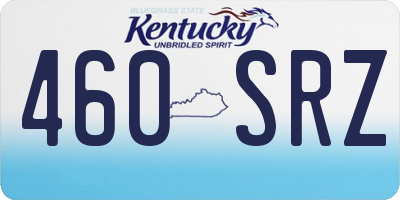 KY license plate 460SRZ