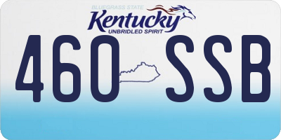 KY license plate 460SSB