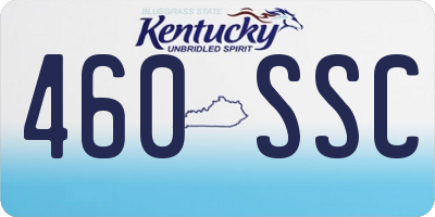 KY license plate 460SSC