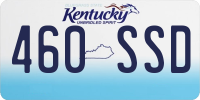 KY license plate 460SSD