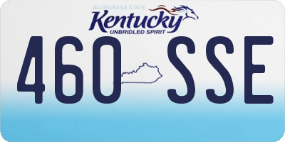 KY license plate 460SSE